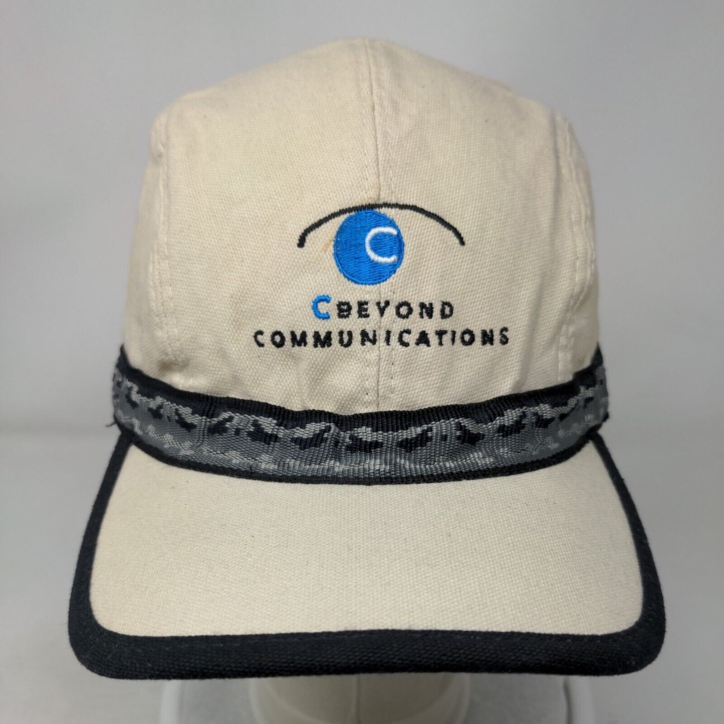 Beyond Communications Slideback Hat Tan Large Embroidered Adjustable Kavu