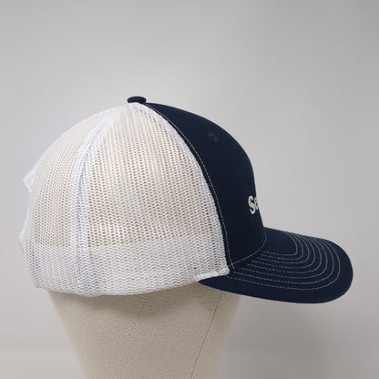 Senninger Snapback Trucker Hat Blue One Size Adjustable Mesh Back Richardson