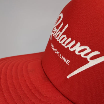 Reddaway Truck Line Snapback Hat Red One Size Adjustable Sportcap