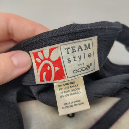 Chick-fil-A Slideback Hat Black One Size Embroidered Team Style Oobe