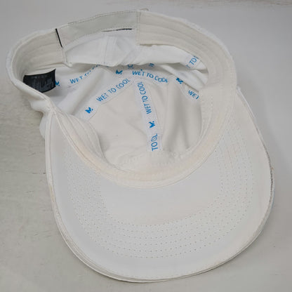 Mission Baseball Cap White One Size Cooling Technology Wet To Cool Strapback Hat