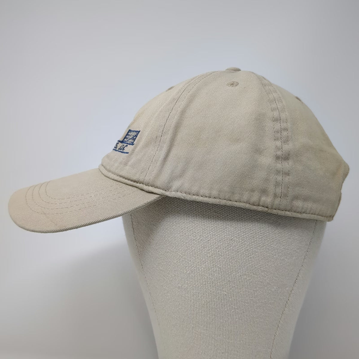 Cap America Wicks & Associates LLC Hat Beige OSFM Baseball Cap Slideback Logo
