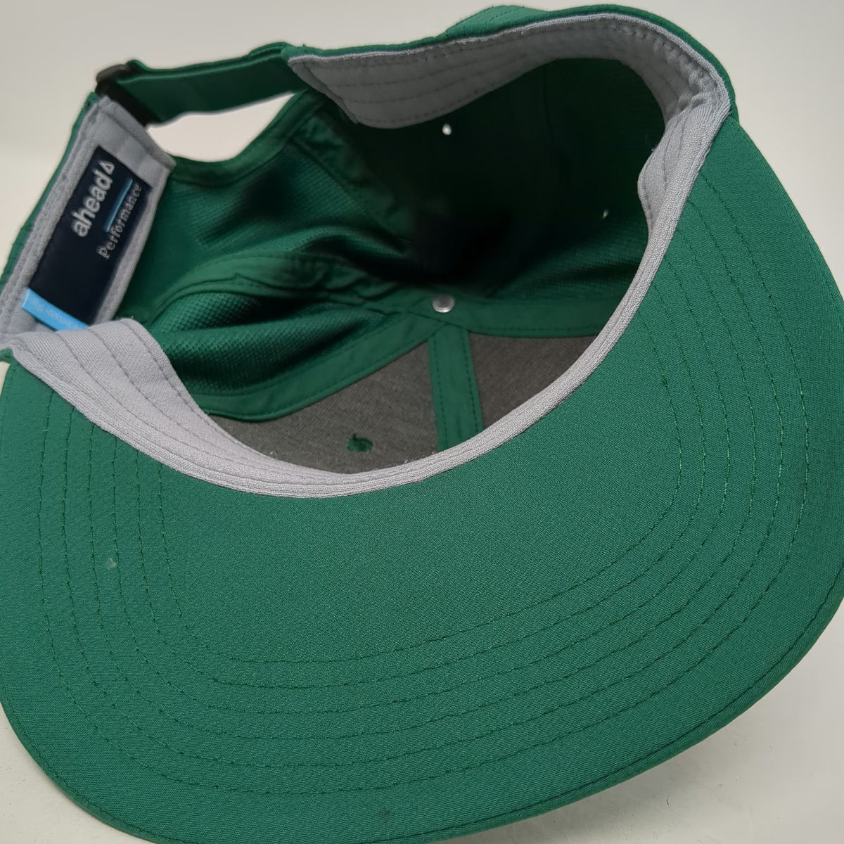 Ahead Baseball Cap Green One Size Slideback Performance Caddie RH Shield Hat