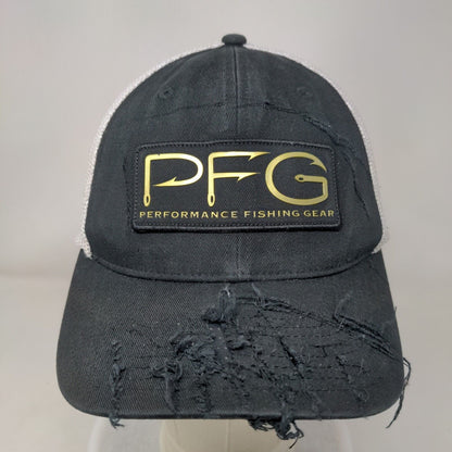 Columbia PFG Performance Fishing Gear Fitted Mesh Back Trucker Hat L/XL Black