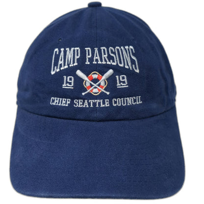 Cobra Baseball Cap Blue One Size Camp Parsons Seattle Council Embroidered Hat
