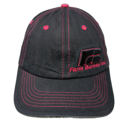 Buck's Bags Baseball Cap Black One Size Farm Bureau Ins Idaho Pink Stitching Hat