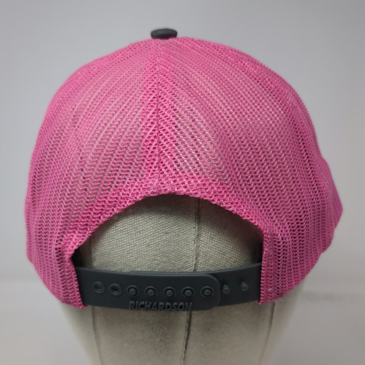 Richardson Trucker Hat Black Pink One Size Mesh Snapback CCS Concrete Supply