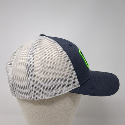 What's Next Fully Promoted Snapback Trucker Hat Blue M/L Mesh Back Richardson