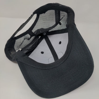 Drink Up Beer Run Patch Snapback Trucker Hat Black OSFM Mesh Back