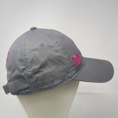 Under Armour Baseball Cap Gray One Size Pink M Logo Slideback Cotton Twill Hat