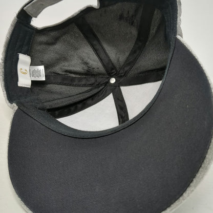 C.C Baseball Cap Gray One Size Crushed Velvet Metallic Strapback Curved Brim Hat