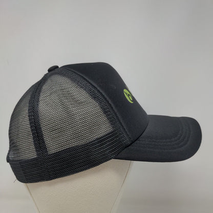 Big Boi Men's Snapback Mesh Back Trucker Hat Black Graphic Logo 100% Polyester