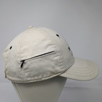 Hyp Baseball Cap Beige One Size Side Zipper Pocket Mountain Logo Cotton Hat