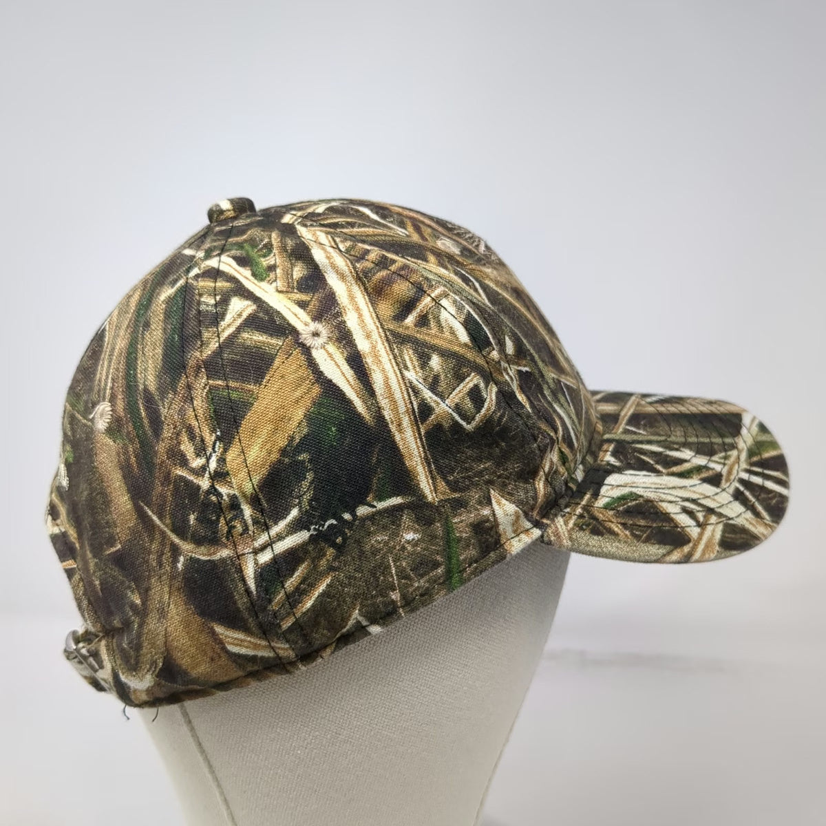 Ducks Unlimited Baseball Cap One Size Brown Green Camo Reeds Embroidery Hat