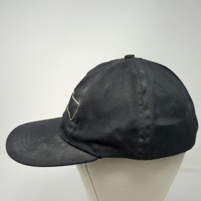 Baseball Cap Black Vintage Trout Fly Fishing Embroidered Made in USA Hat