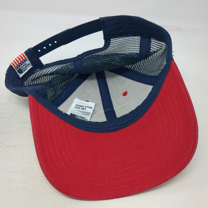 The North Face Trucker Hat Red Blue One Size American Flag Patch Snapback