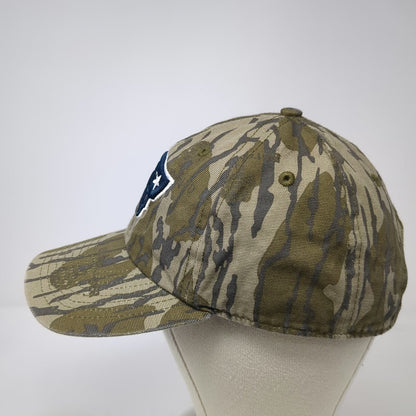 New England Patriots NFL Team Apparel Green One Size Camo Strapback Logo Hat