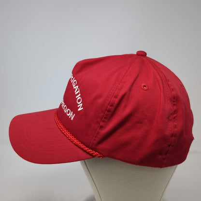 OTTO 5 Panel Red Hat One Size Snapback Owyhee Irrigation Nyssa Oregon Poly