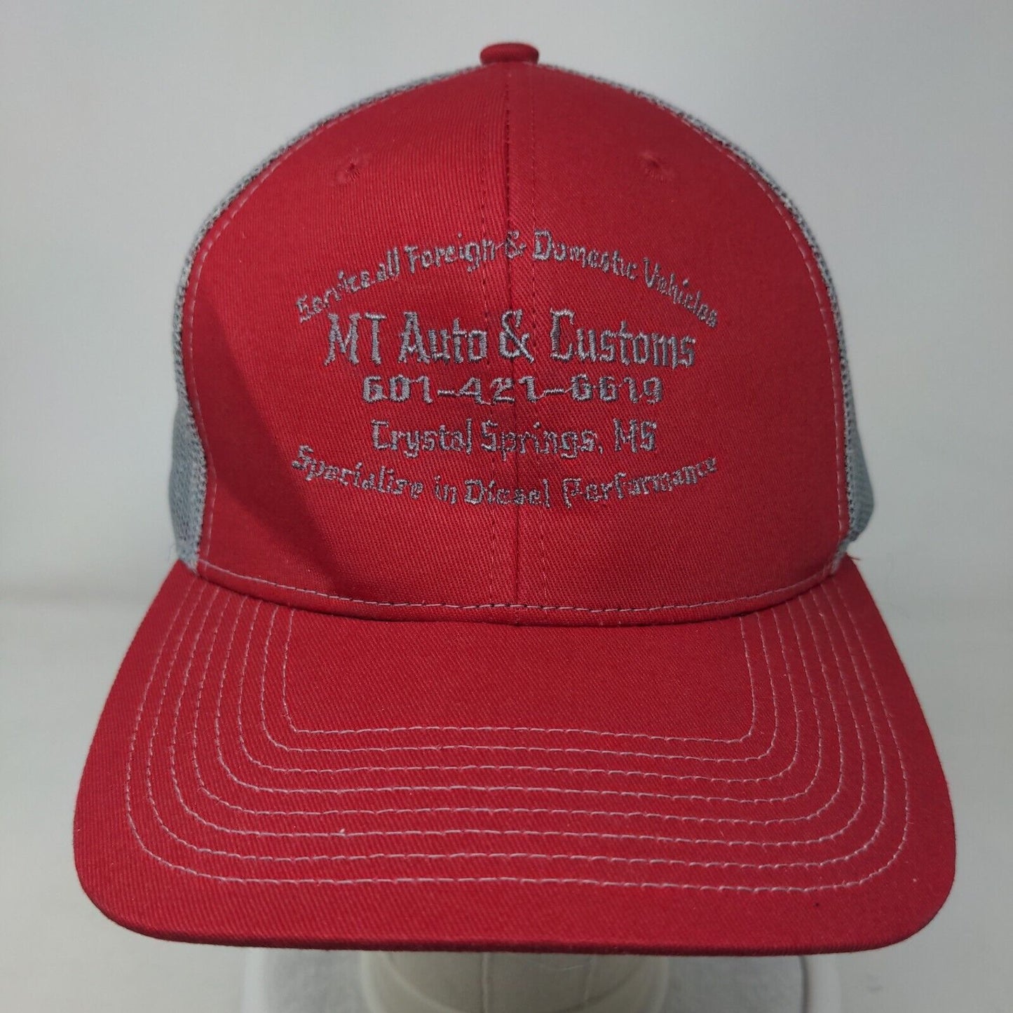 MT Auto & Customs Crystal Springs MS Adult Trucker Hat Multicolor OS Mesh Back