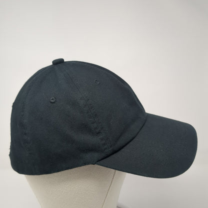 Unbranded Slideback Baseball Cap Black One Size Adjustable Vented Holes Blank