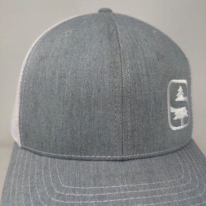 Pine Tree Snapback Trucker Hat Gray One Size Adjustable Mesh Back Richardson
