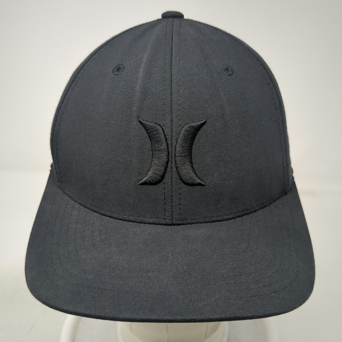 Hurley Baseball Cap Black M Flexfit Dri-FIT Buckle Exclusive Stretch Hat