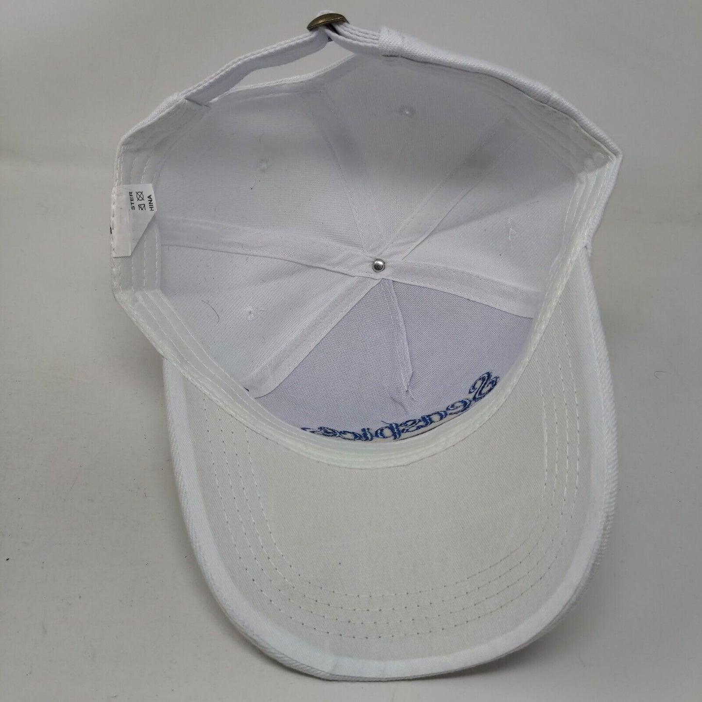 Seaspice Resort Wear Slideback Hat White One Size Embroidered 6 Panel