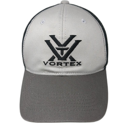 Vortex Trucker Hat Gray Black One Size Mesh Snapback Optics Hunting Outdoor