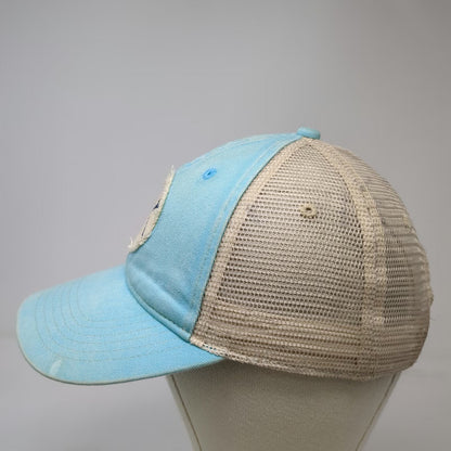 Comfort Colors Trucker Hat Blue One Size Crossed Lacrosse Sticks Snapback Mesh