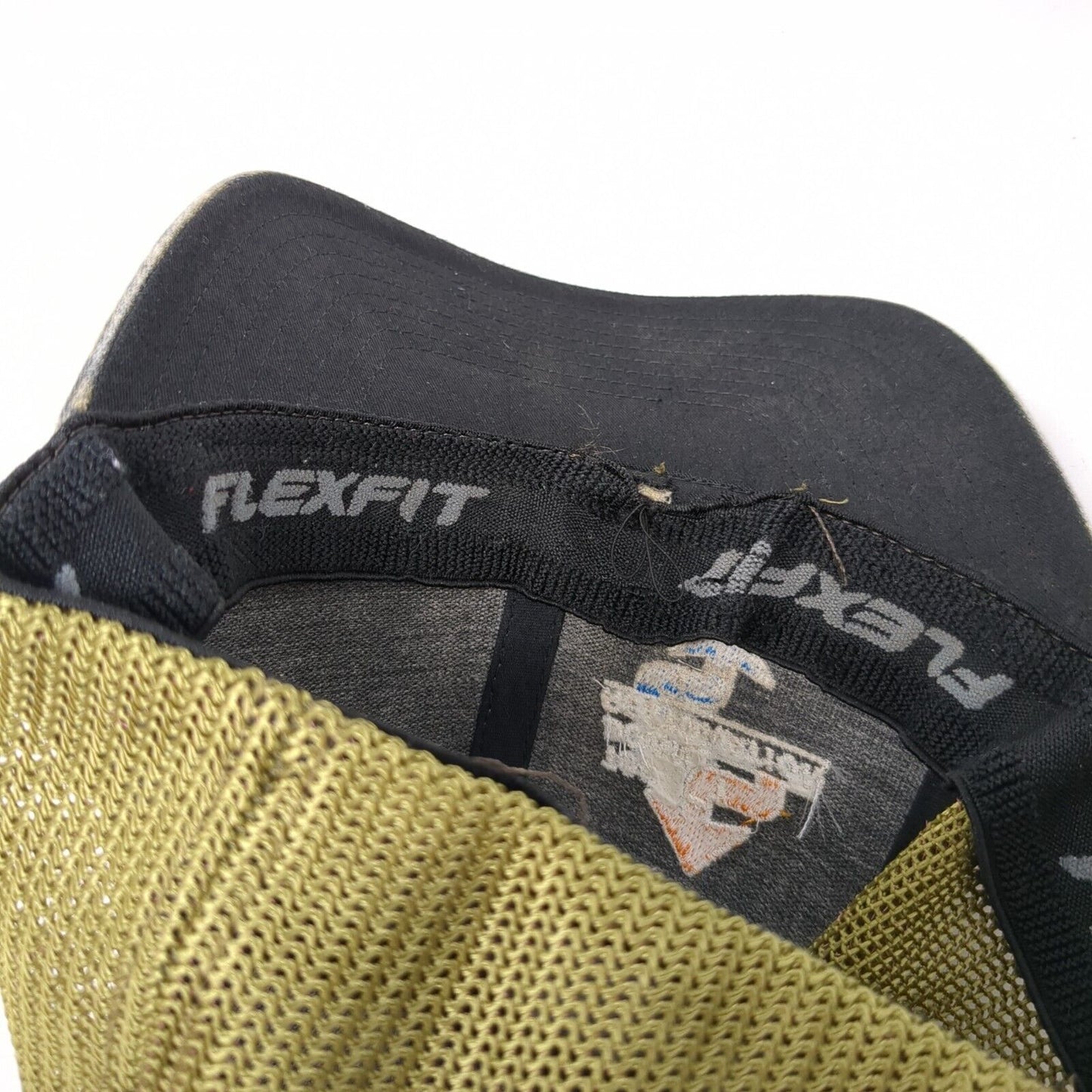 Top Down Restoration Fitted Mesh Back Trucker Hat Camo One Size Flexfit