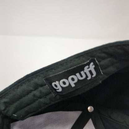gopuff Slideback Baseball Cap Black One Size Adjustable Embroidered 6 Panel