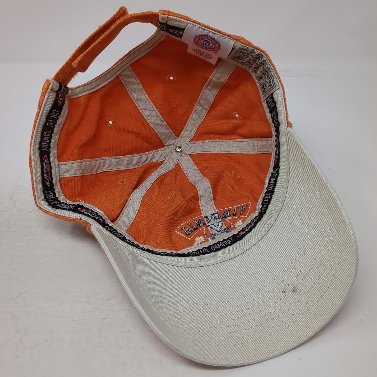 Virginia Cavaliers NCAA Drew Pearson Orange Blue One Size Baseball Cap Hat ESPN