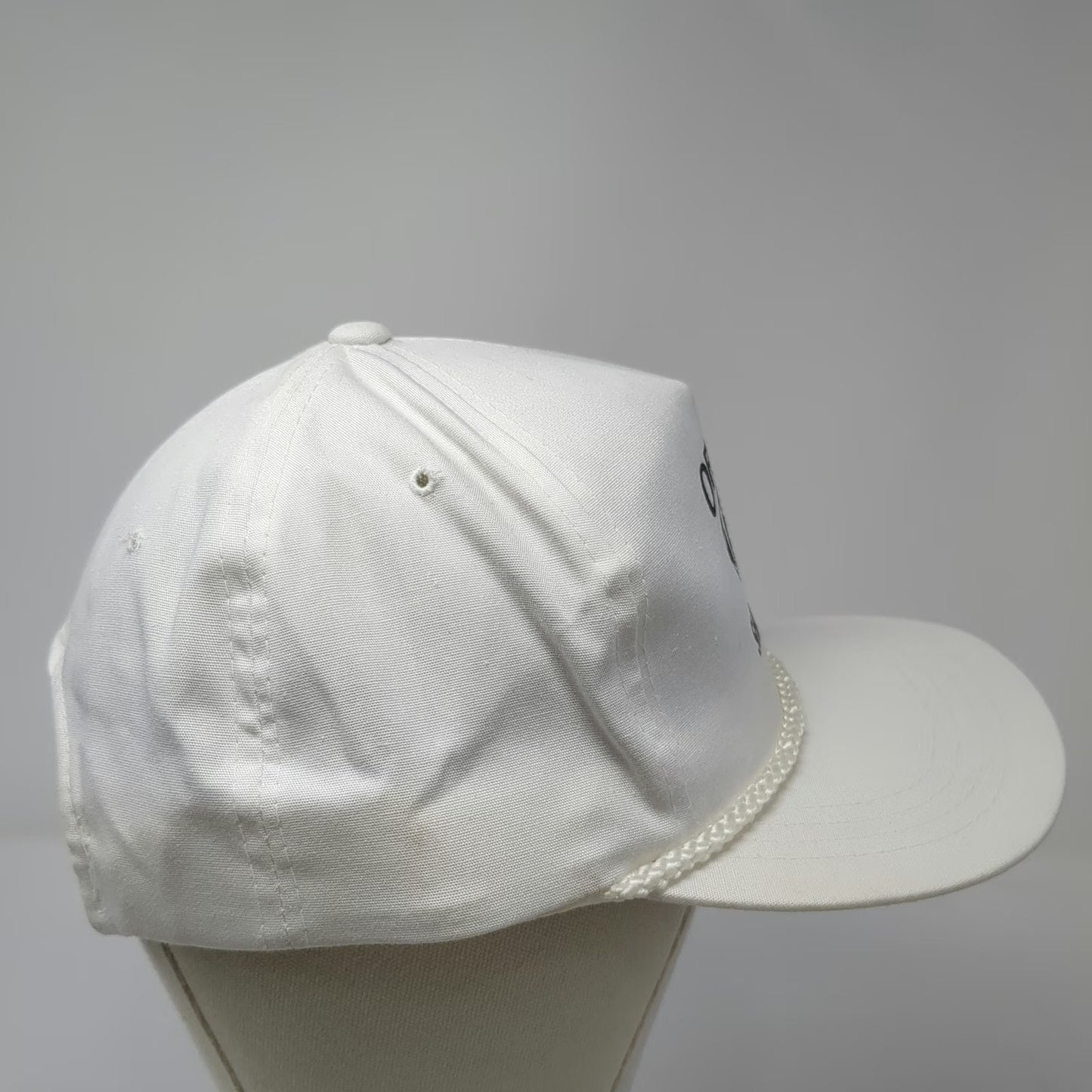 Yupoong 5 Panel White Vintage 1996 Shrine Bowl Football Rope Hat Snapback Cap