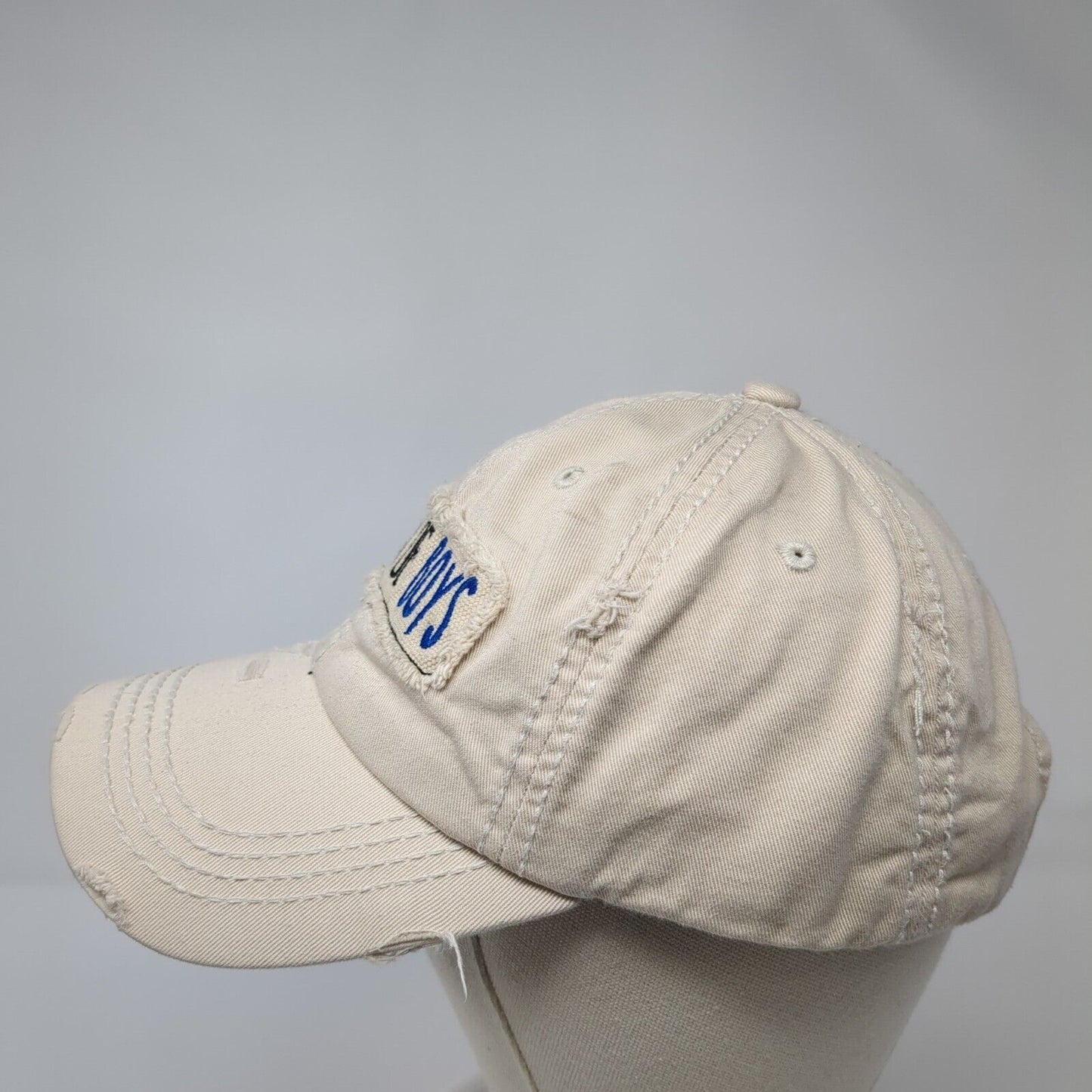 Mom Of Boys Strapback Hat Tan One Size Adjustable KB ETHOS Vintage