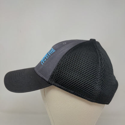 New Era Men's Snapback Hat Black OSFM Embroidered Laura Kopetsky Tri Ax Logo