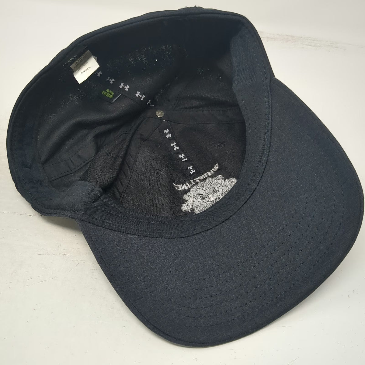 Under Armour Baseball Cap Black XL Whistling Straits Golf Course Logo Fitted Hat