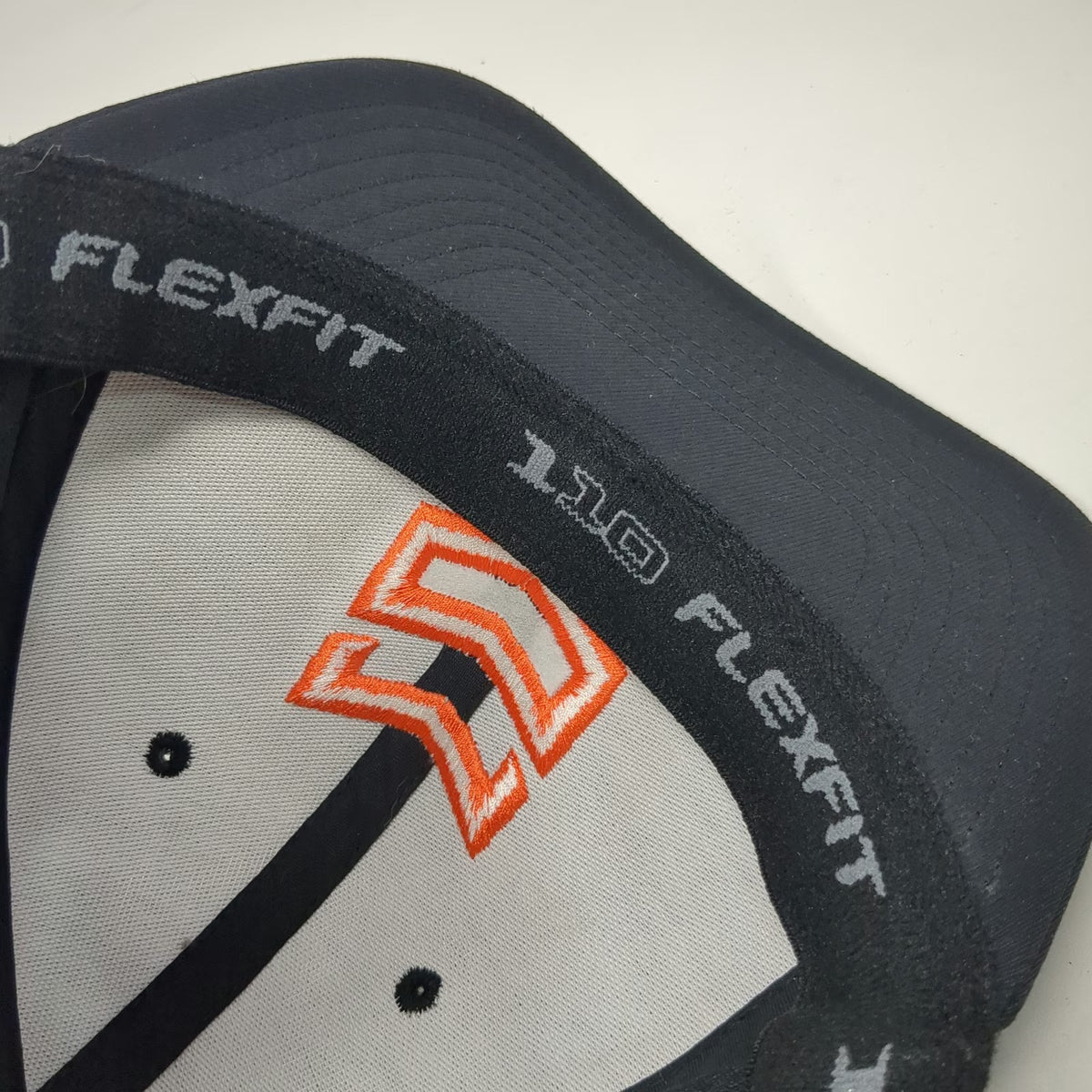 Yupoong Snapback Hat Black One Size MTN OPS Orange Logo Flexfit 110 Structured
