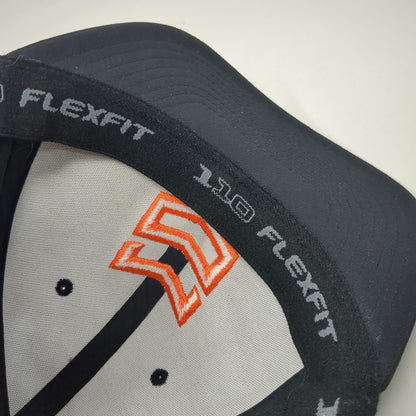 Yupoong Snapback Hat Black One Size MTN OPS Orange Logo Flexfit 110 Structured