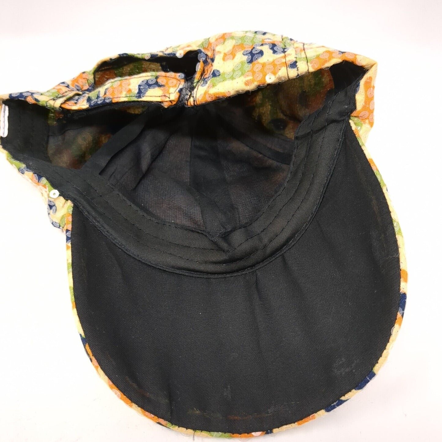 Unbranded Strapback Hat Camouflage One Size Adjustable Sequin 6 Panel