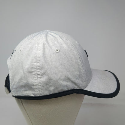 Puma Baseball Cap Gray Black Pink One Size Cat Logo Strapback Curved Brim Hat