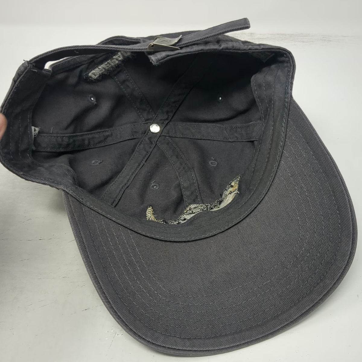 Richardson Baseball Cap Gray OSFM OREPAC Salmon Fish Embroidery Slideback Hat