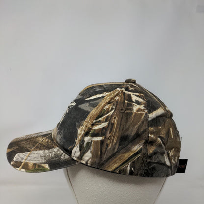 Mobro Marine Strapback Hat Camouflage One Size Embroidered Port & Company