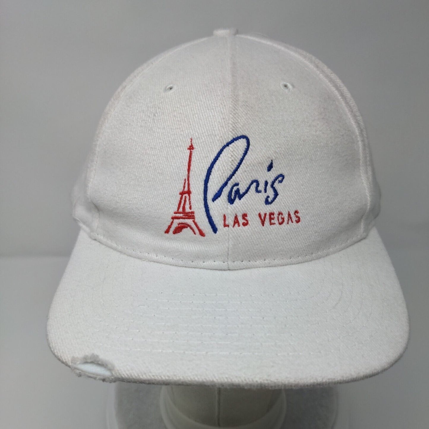 Paris Las Vegas Slideback Hat White One Size Embroidered Nissin