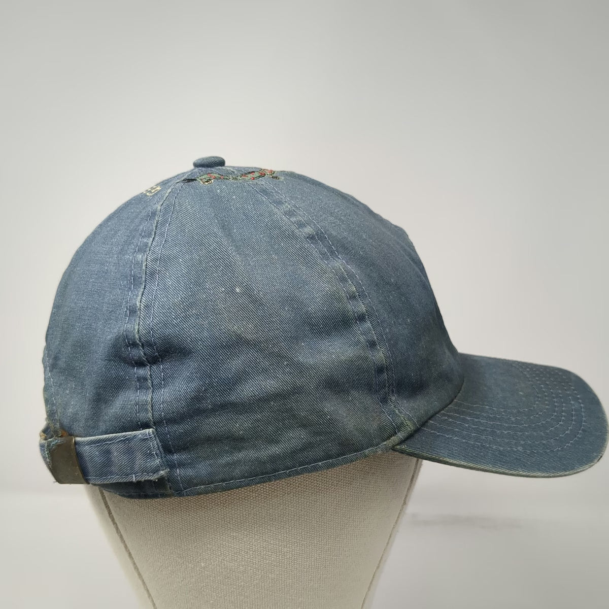 Cobra Caps Baseball Cap Blue Rad Rex Dinosaur Get On Board Denim Hat Vintage