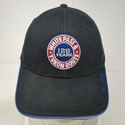 W.P. & Y.R. Baseball Cap Black One Size 125 Years Railway Anniversary Alaska Hat