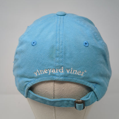 Whale Logo Slideback Hat Blue One Size Solid Adjustable Vineyard Vines