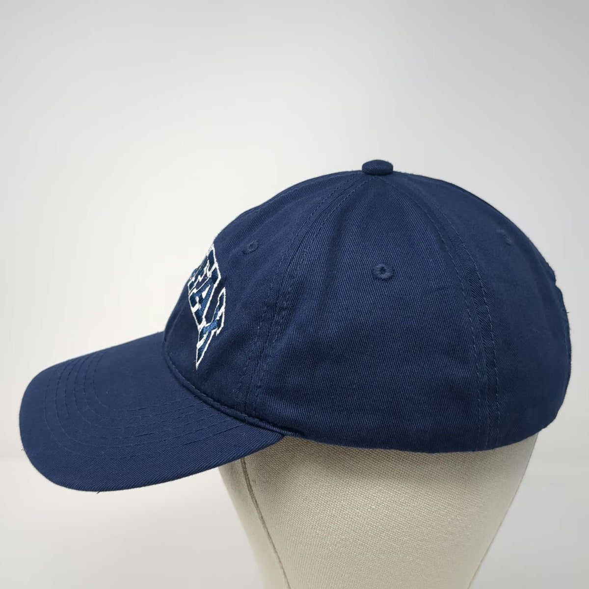 Tall Ships Trading Co. Halifax Baseball Cap Blue One Size Strapback Hat Cotton