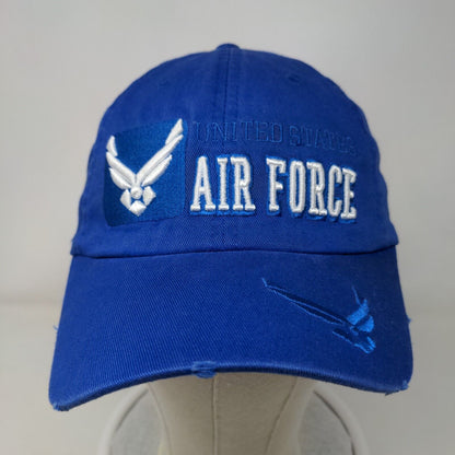 United States Air Force Slideback Hat Blue One Size Adjustable Embroidered