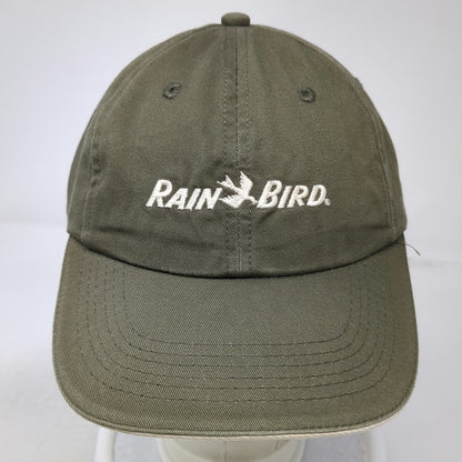 K-Products Baseball Cap Green One Size Rain Bird Logo Slideback Adjustable Hat