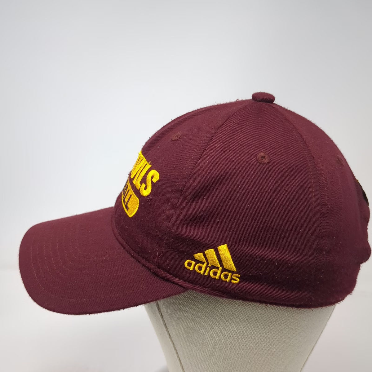 Arizona State Sun Devils NCAA adidas Red Yellow One Size Hat Adjustable Strap